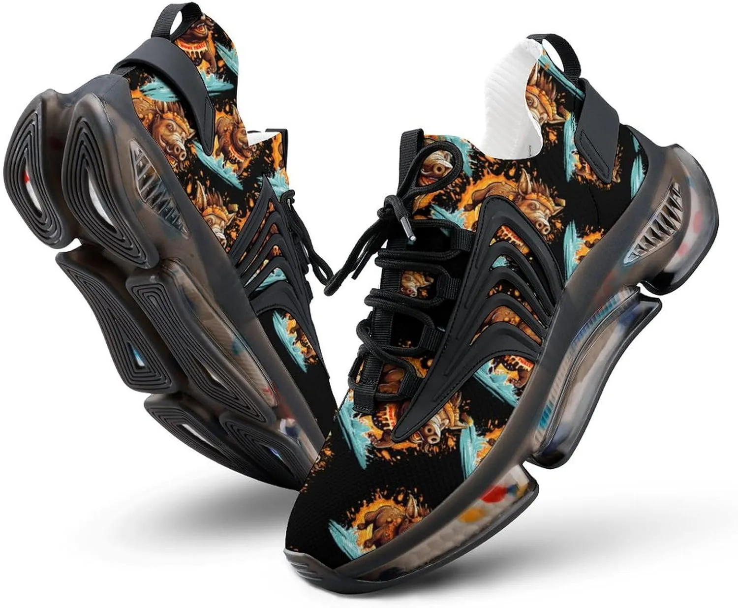 Wild Boar Mens Sneakers Running Shoes Lightweight Athletic Shoes for Jogging Walking Gym