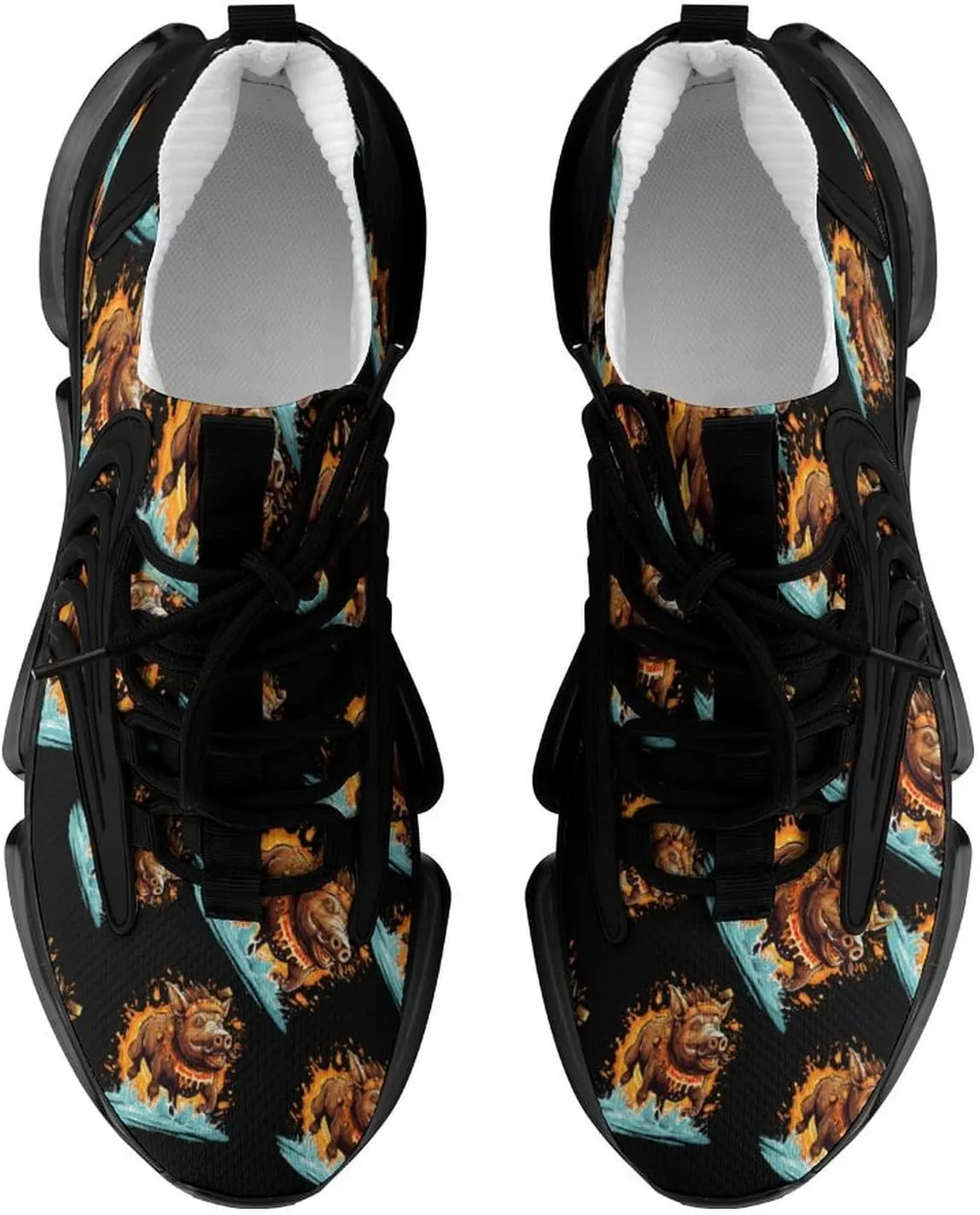 Wild Boar Mens Sneakers Running Shoes Lightweight Athletic Shoes for Jogging Walking Gym