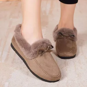 Women'S Fleece Thick Slip On Cotton Shoes 51778843C