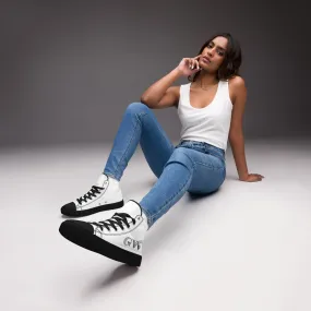 Women’s high top canvas shoes