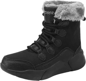 Women's Mid Calf Water proof Winter Snow Boots Lightweight Warm NO-Slip Warm Outdoor Mid-Calf Shoes