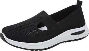 Women's Woven Orthopedic Breathable Soft Shoes Mens Running Shoes Mesh Shoes Dressy Casual Women's Fashion Sneakers White Tennis Shoe Casual Loafers